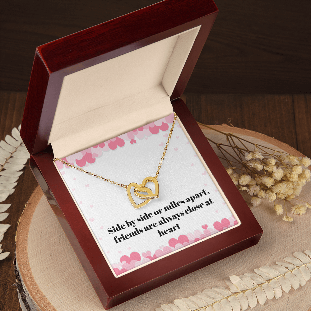 Miles Apart Friendship Necklace – Long Distance Best Friend Gift