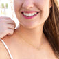 Stunning Gold Necklace For Wife With 18 Single Cut Real Diamonds