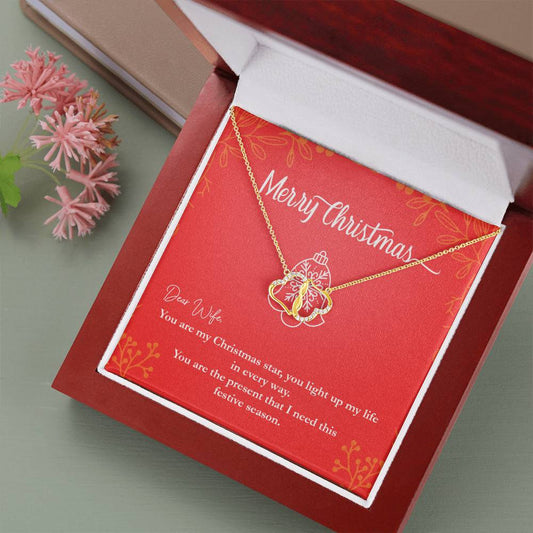 Everlasting Love Solid Gold Necklace for Wife: Great Christmas Gift.