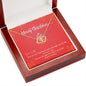 Everlasting Love Solid Gold Necklace for Wife: Great Christmas Gift.