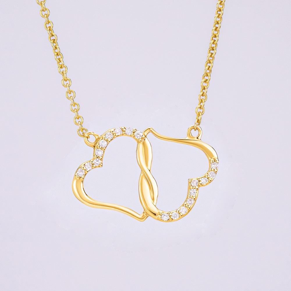 Everlasting Marriage and Love Solid Gold Necklace For Wife
