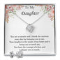 Love Knot necklace And Earring Set For My Daughter