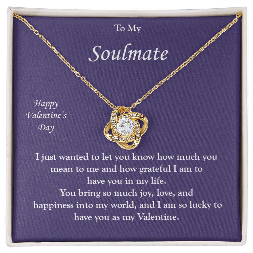 Love Knot Necklace for my Soulmate Valentine