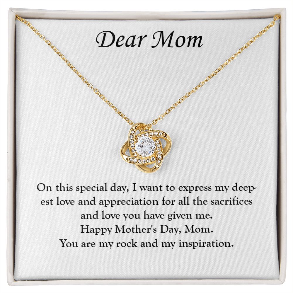 A Special Bond: A Mother's Day Love Knot Necklace for You and Your Mom