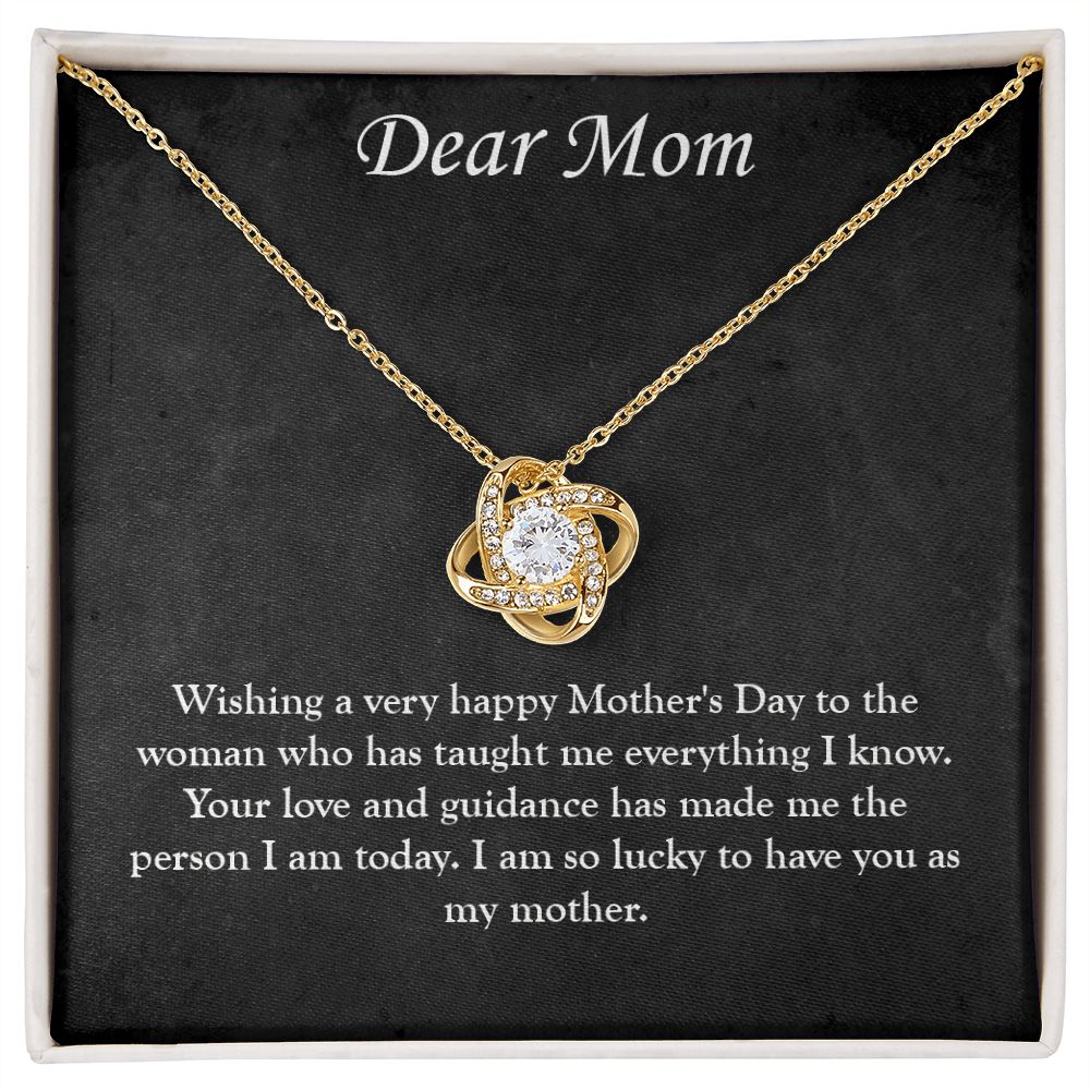 Eternal Love: A Mother's Day Love Knot Necklace