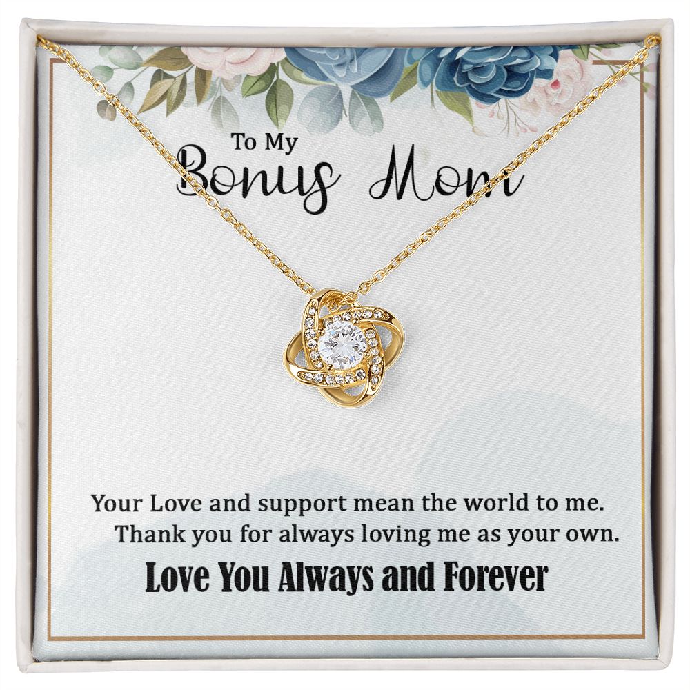Gift For My Bonus Mom - Love Knot Necklace