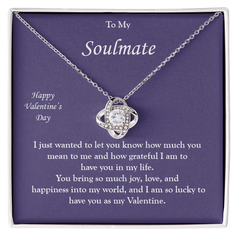 Love Knot Necklace for my Soulmate Valentine