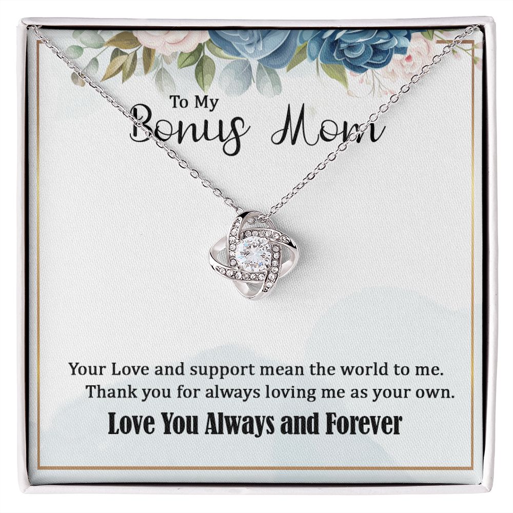 Gift For My Bonus Mom - Love Knot Necklace