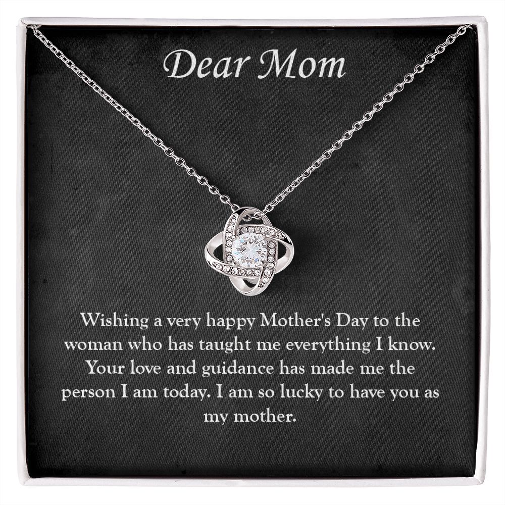 Eternal Love: A Mother's Day Love Knot Necklace