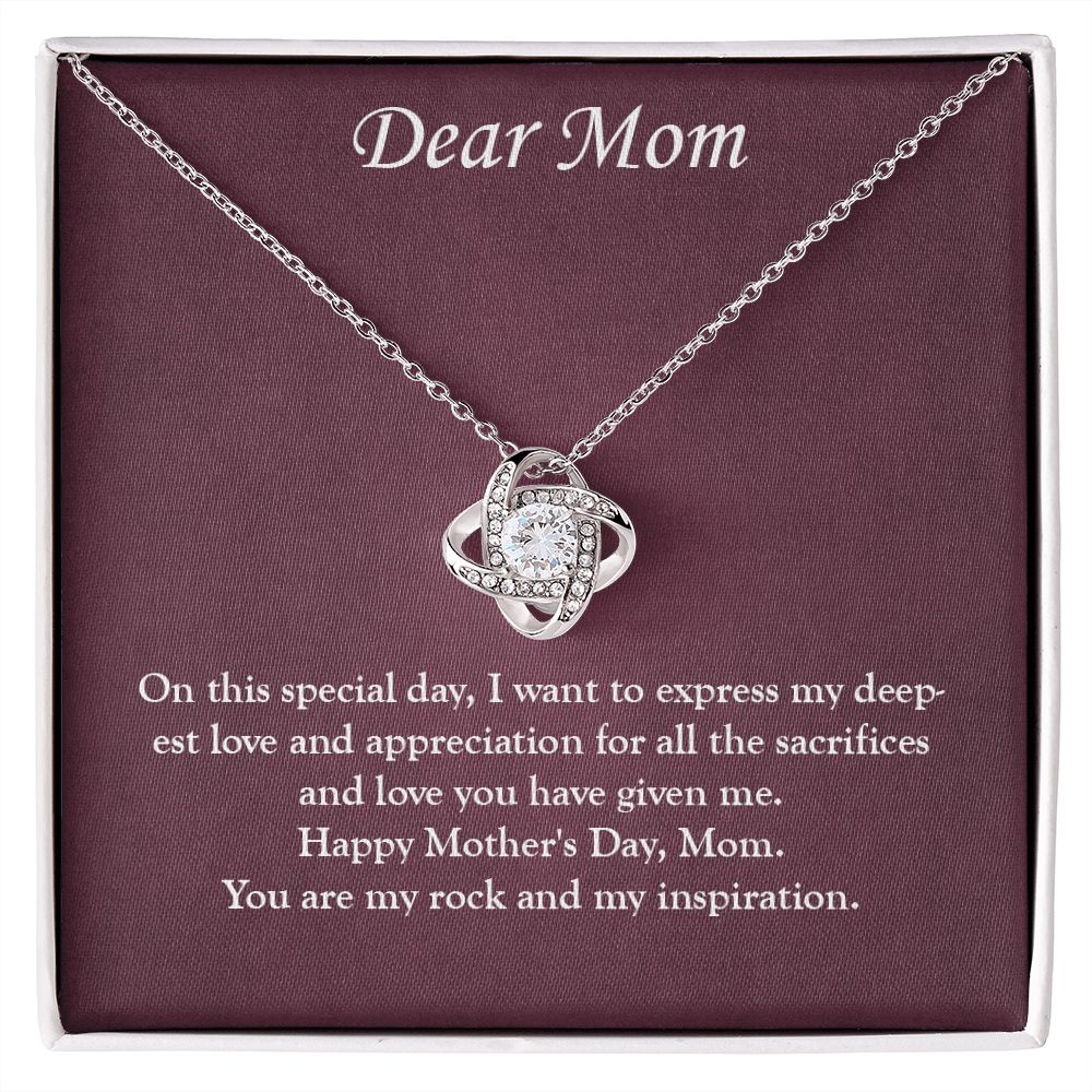 Elegant and Timeless: A Mother's Day Love Knot Necklace for the Special Mom in Your Life