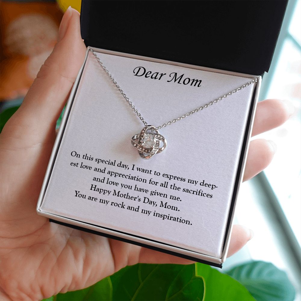 A Special Bond: A Mother's Day Love Knot Necklace for You and Your Mom