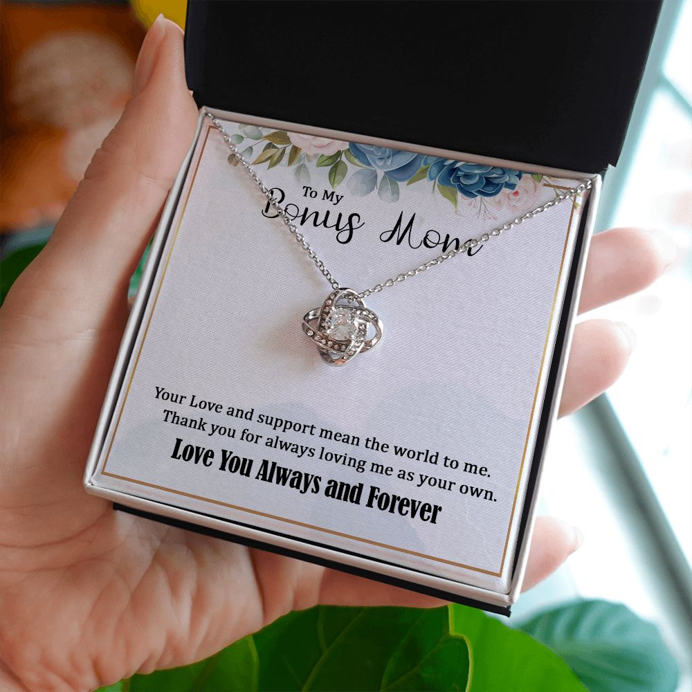 Gift For My Bonus Mom - Love Knot Necklace