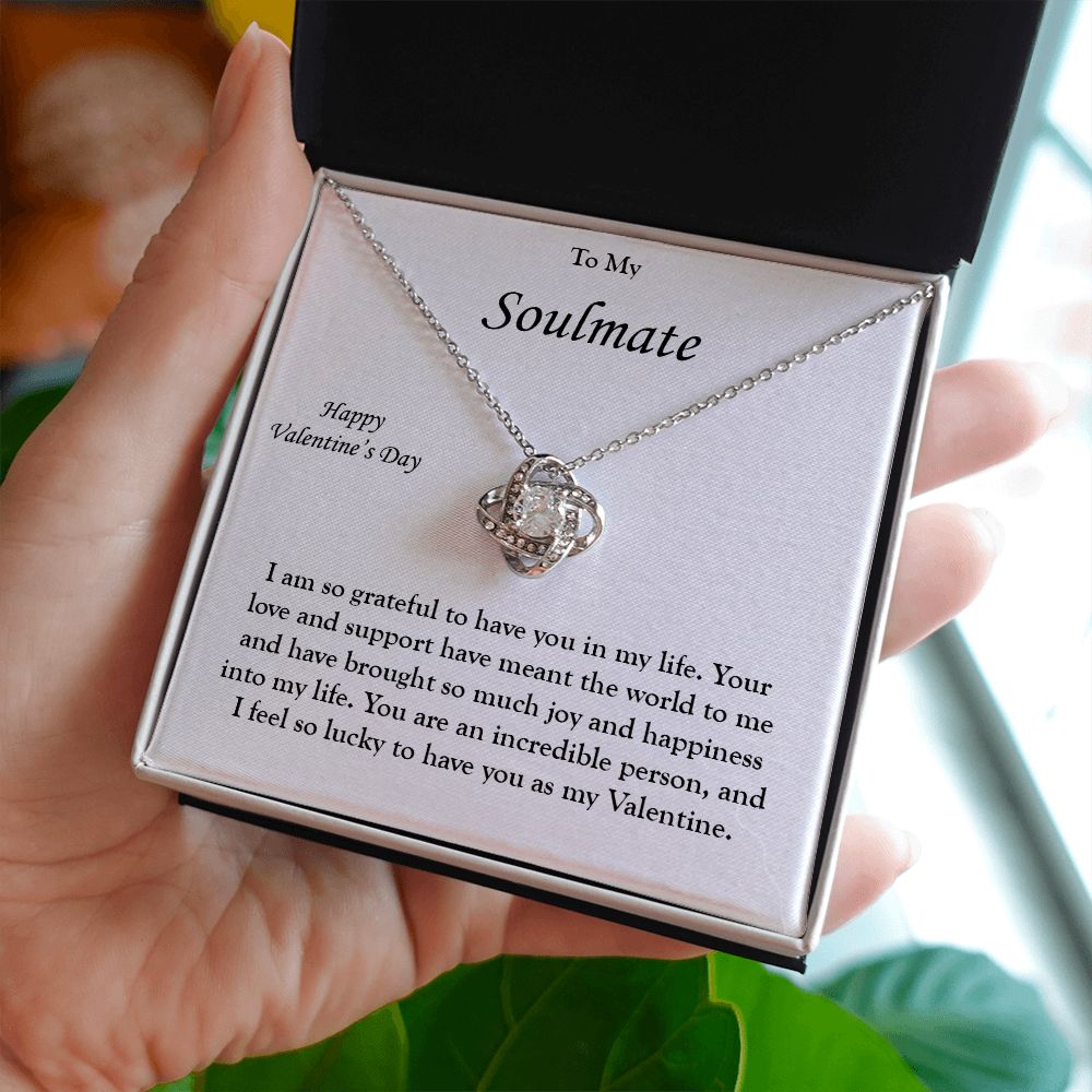 My Soulmate - My Valentine - Love Knot Necklace