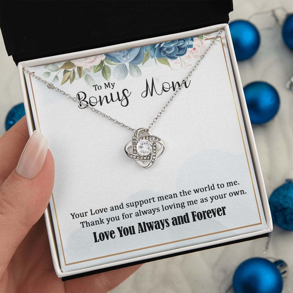 Gift For My Bonus Mom - Love Knot Necklace
