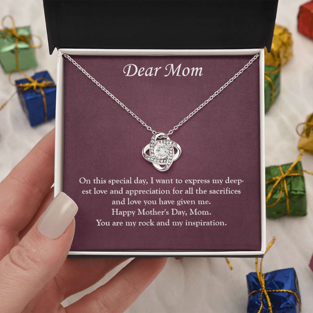 Elegant and Timeless: A Mother's Day Love Knot Necklace for the Special Mom in Your Life