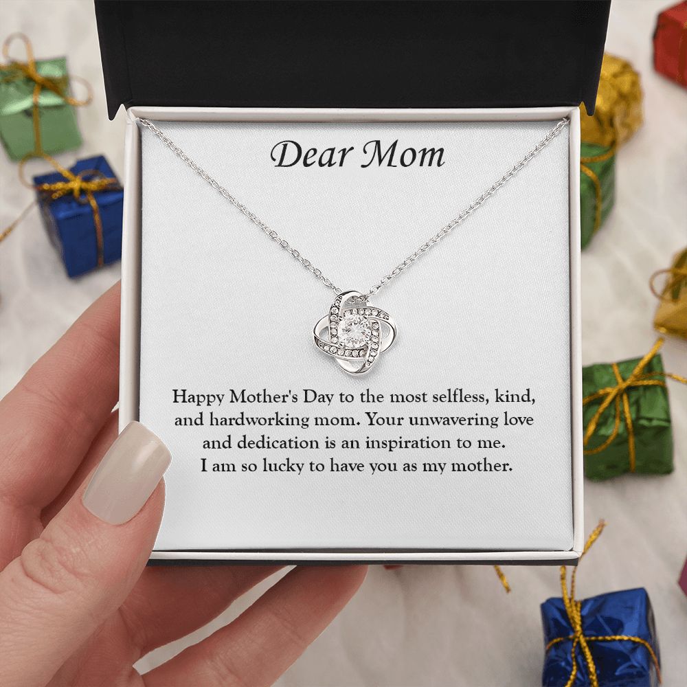 Honor Mom: A Love Knot Necklace to Show Your Appreciation