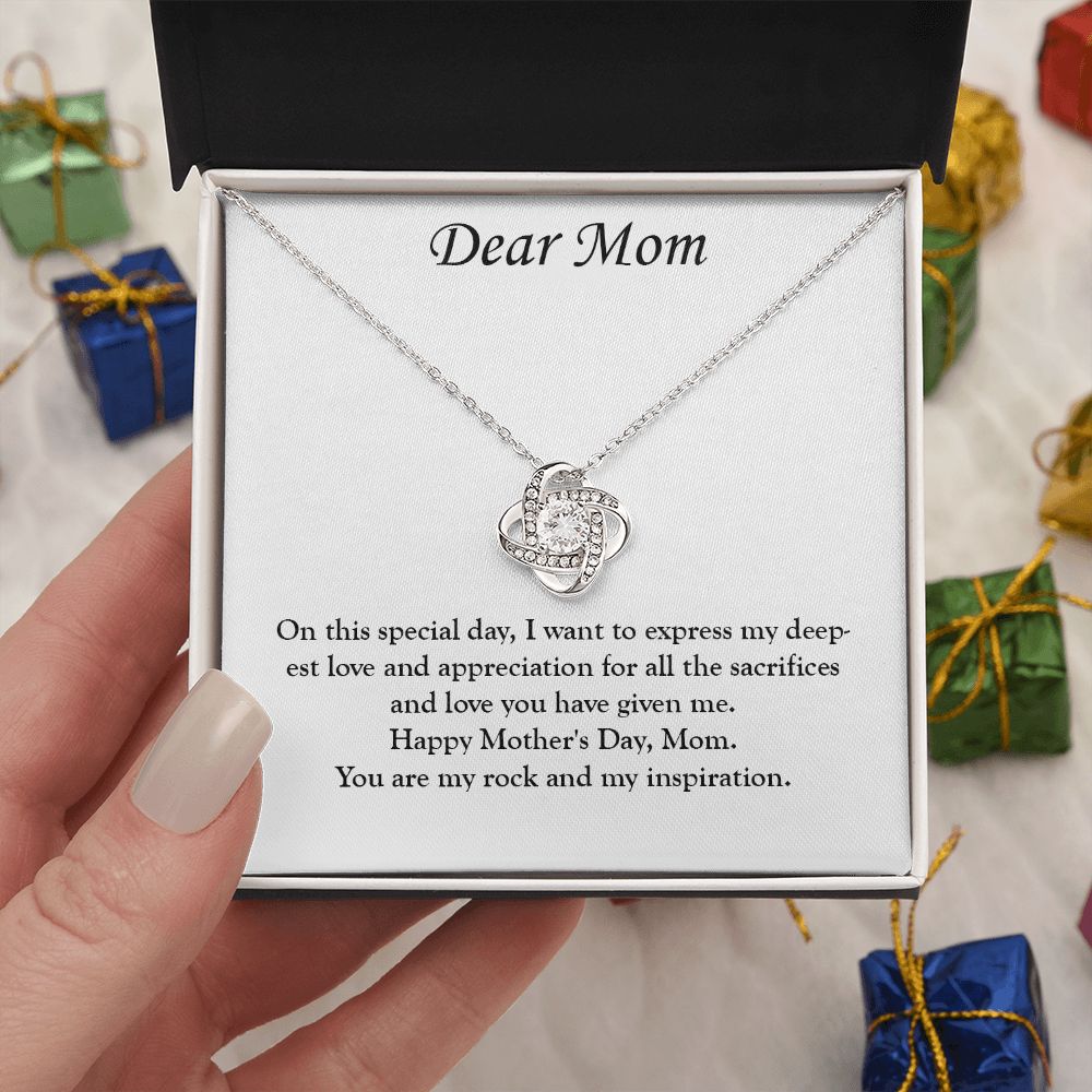 A Special Bond: A Mother's Day Love Knot Necklace for You and Your Mom