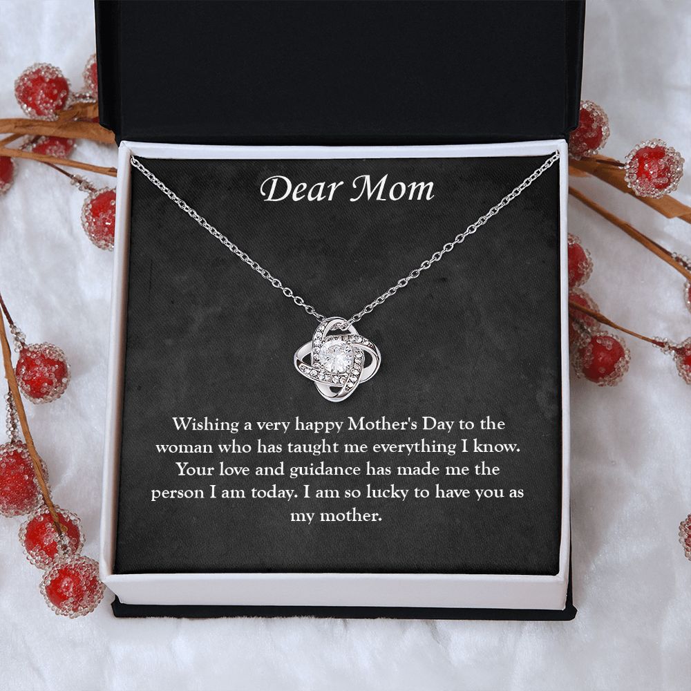 Eternal Love: A Mother's Day Love Knot Necklace