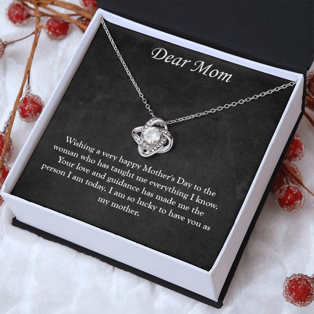 Eternal Love: A Mother's Day Love Knot Necklace