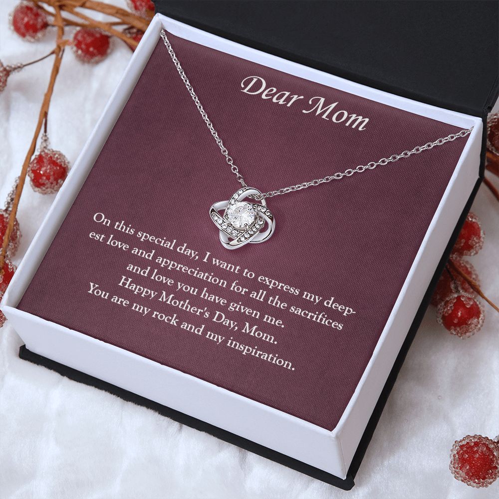 Elegant and Timeless: A Mother's Day Love Knot Necklace for the Special Mom in Your Life