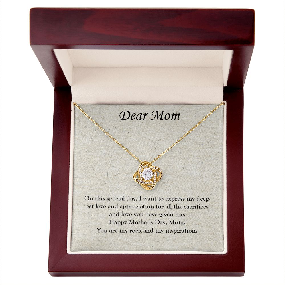 A Treasure for Mom: A Love Knot Necklace for Mother's Day