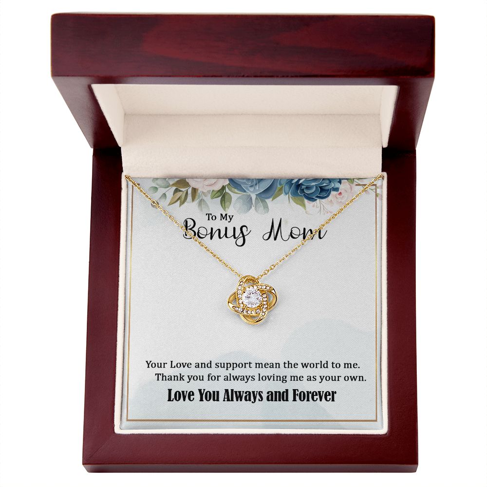 Gift For My Bonus Mom - Love Knot Necklace
