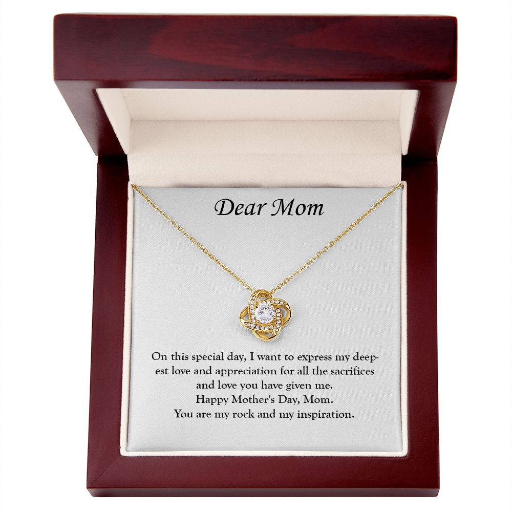 A Special Bond: A Mother's Day Love Knot Necklace for You and Your Mom