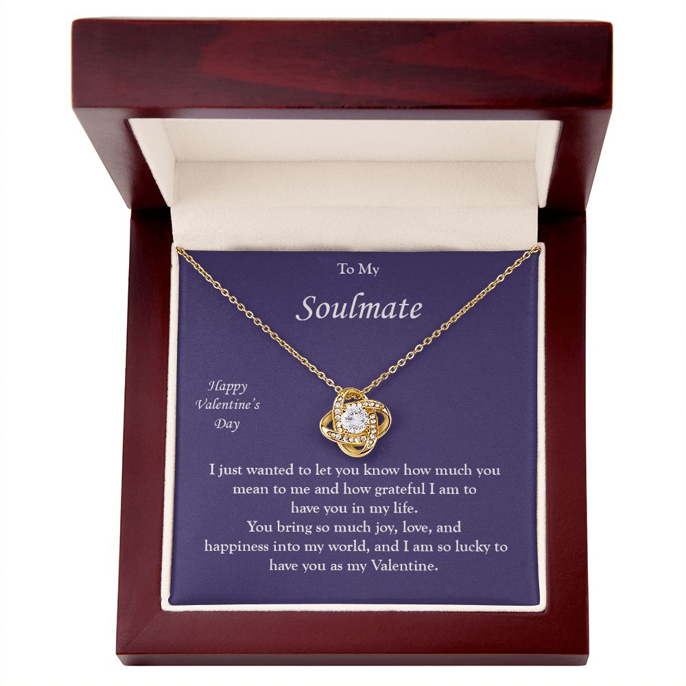 Love Knot Necklace for my Soulmate Valentine