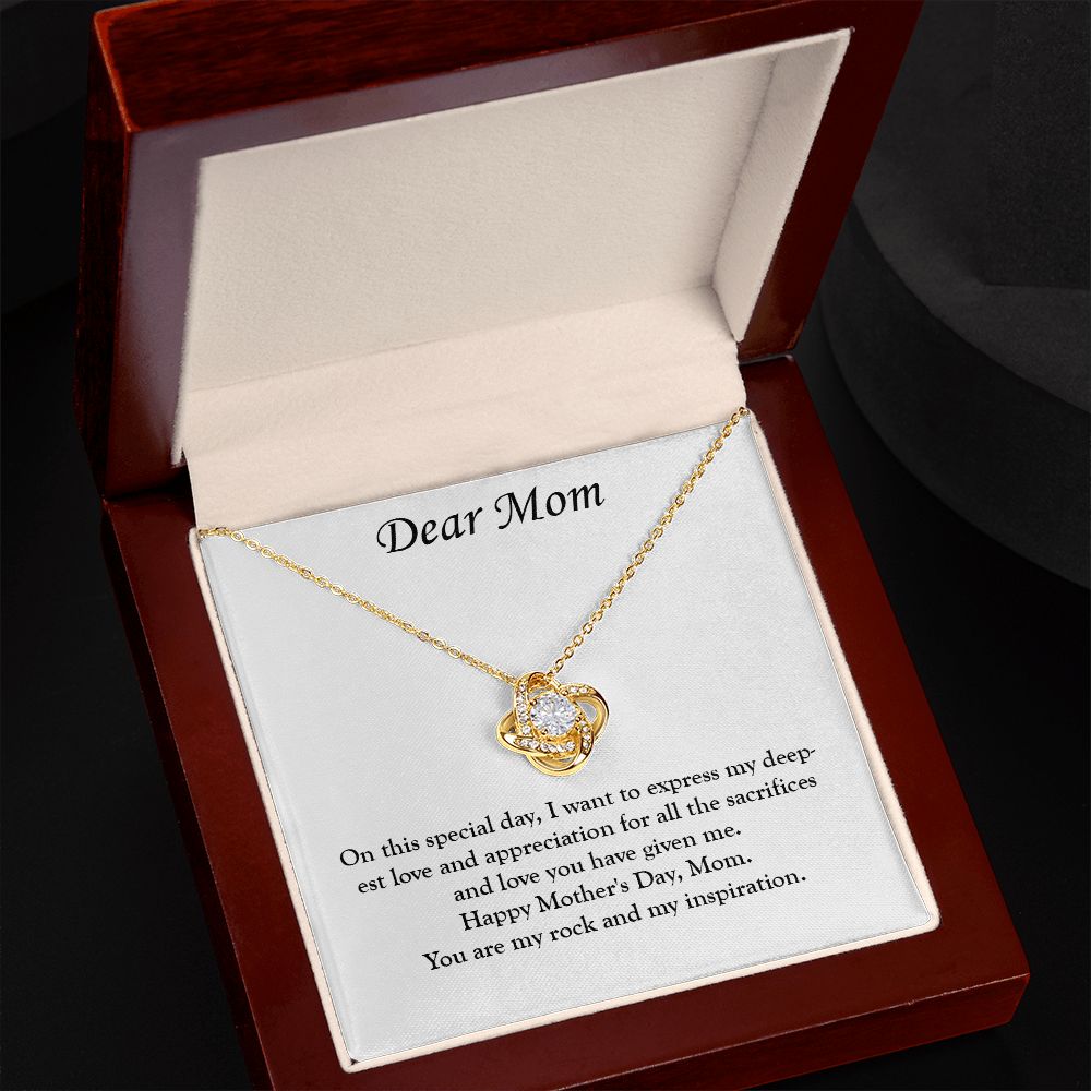 A Special Bond: A Mother's Day Love Knot Necklace for You and Your Mom