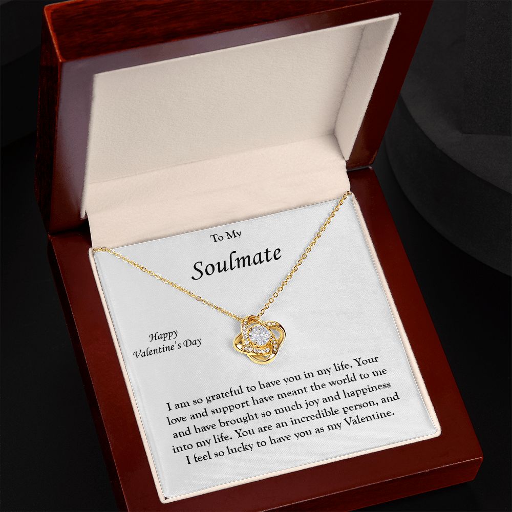 My Soulmate - My Valentine - Love Knot Necklace