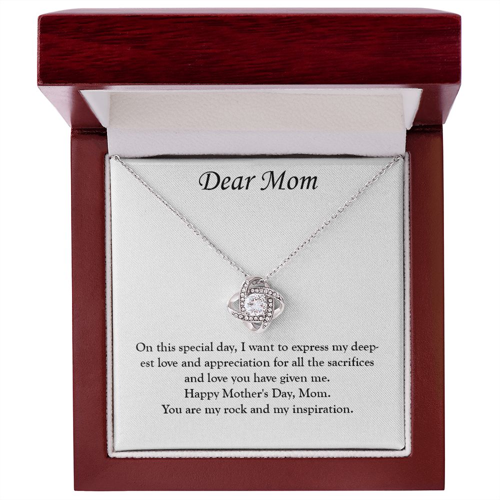 A Special Bond: A Mother's Day Love Knot Necklace for You and Your Mom