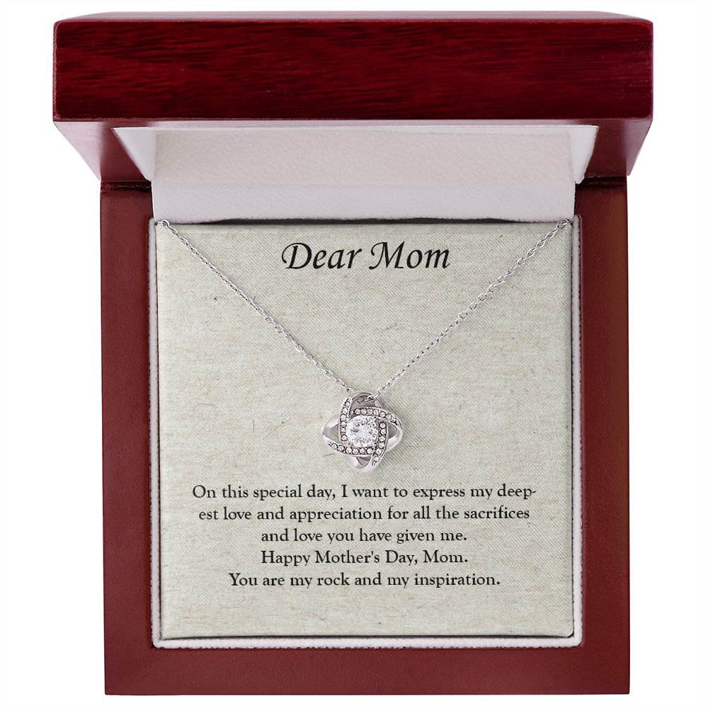 A Treasure for Mom: A Love Knot Necklace for Mother's Day