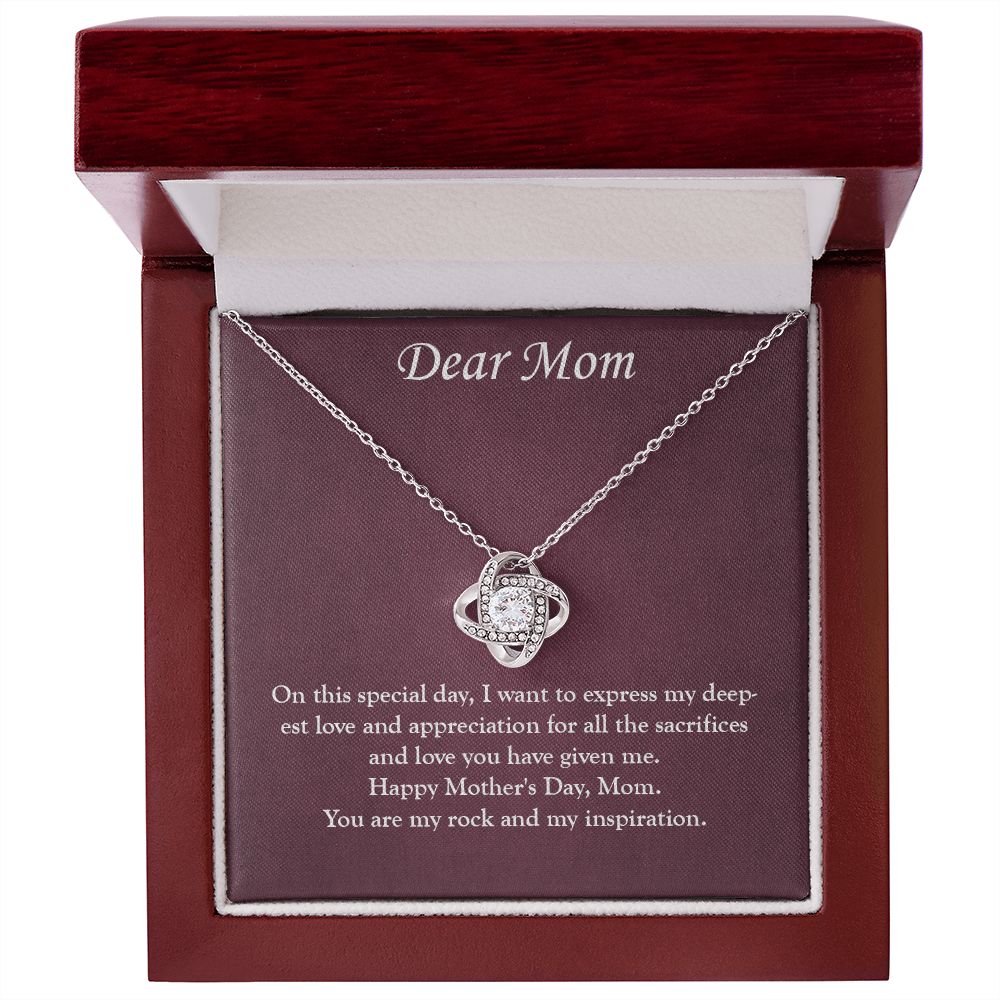 Elegant and Timeless: A Mother's Day Love Knot Necklace for the Special Mom in Your Life