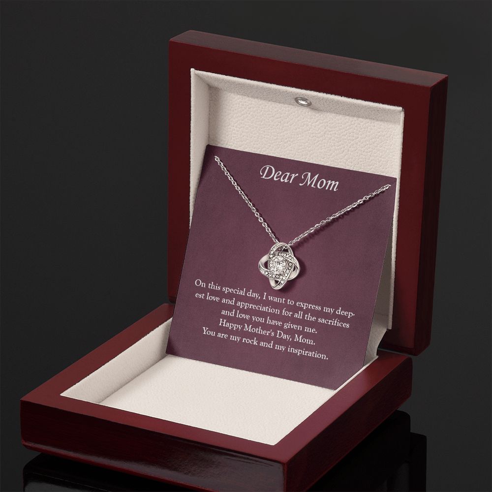 Elegant and Timeless: A Mother's Day Love Knot Necklace for the Special Mom in Your Life