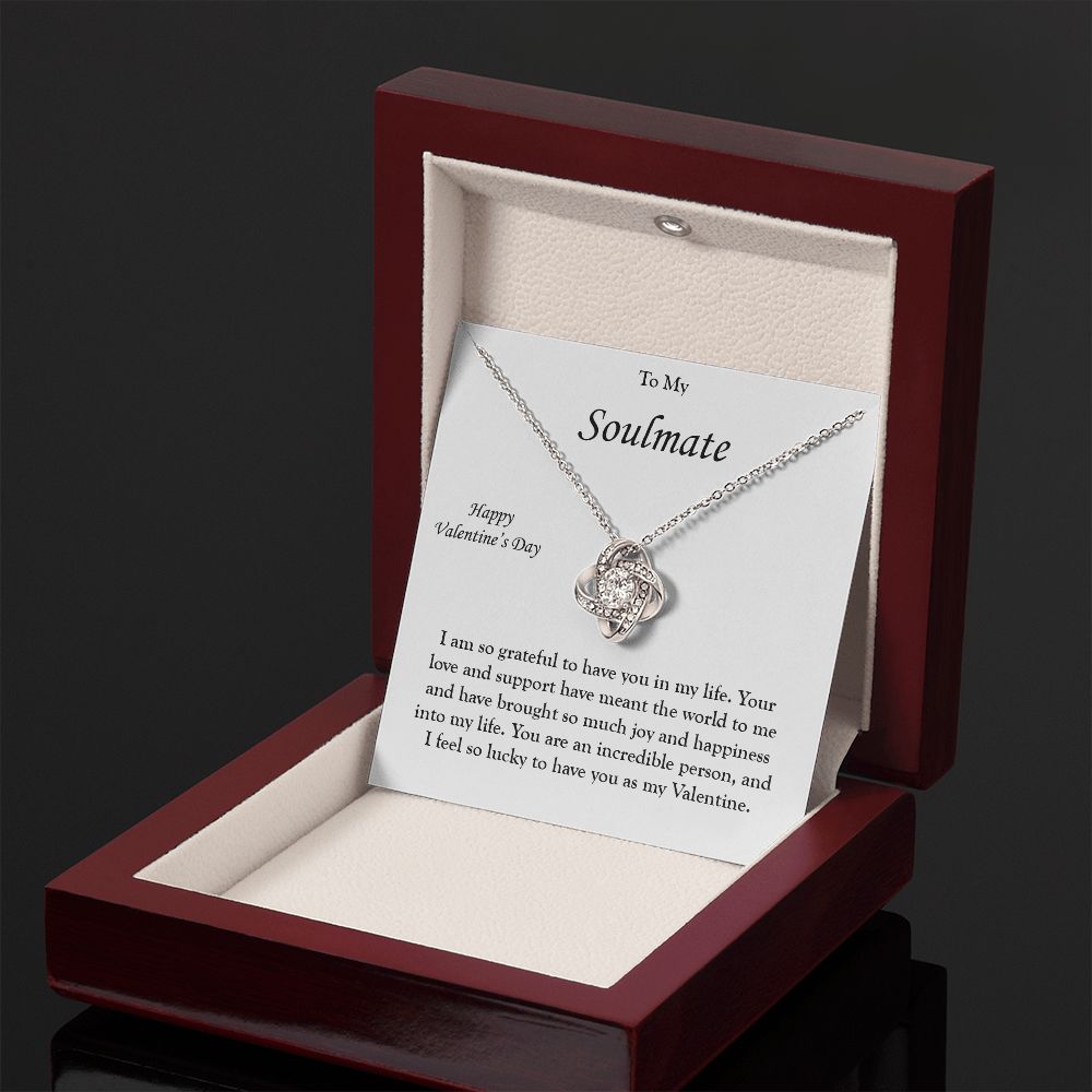 My Soulmate - My Valentine - Love Knot Necklace