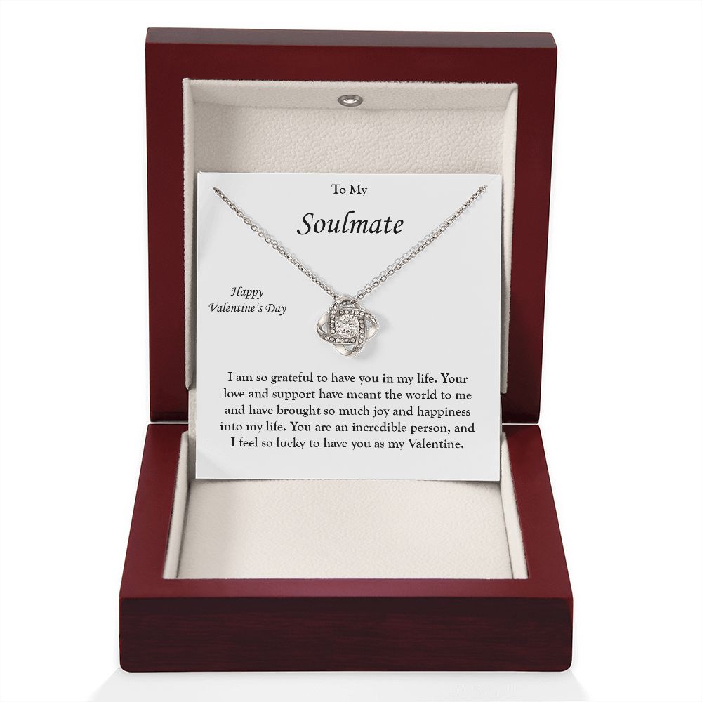 My Soulmate - My Valentine - Love Knot Necklace