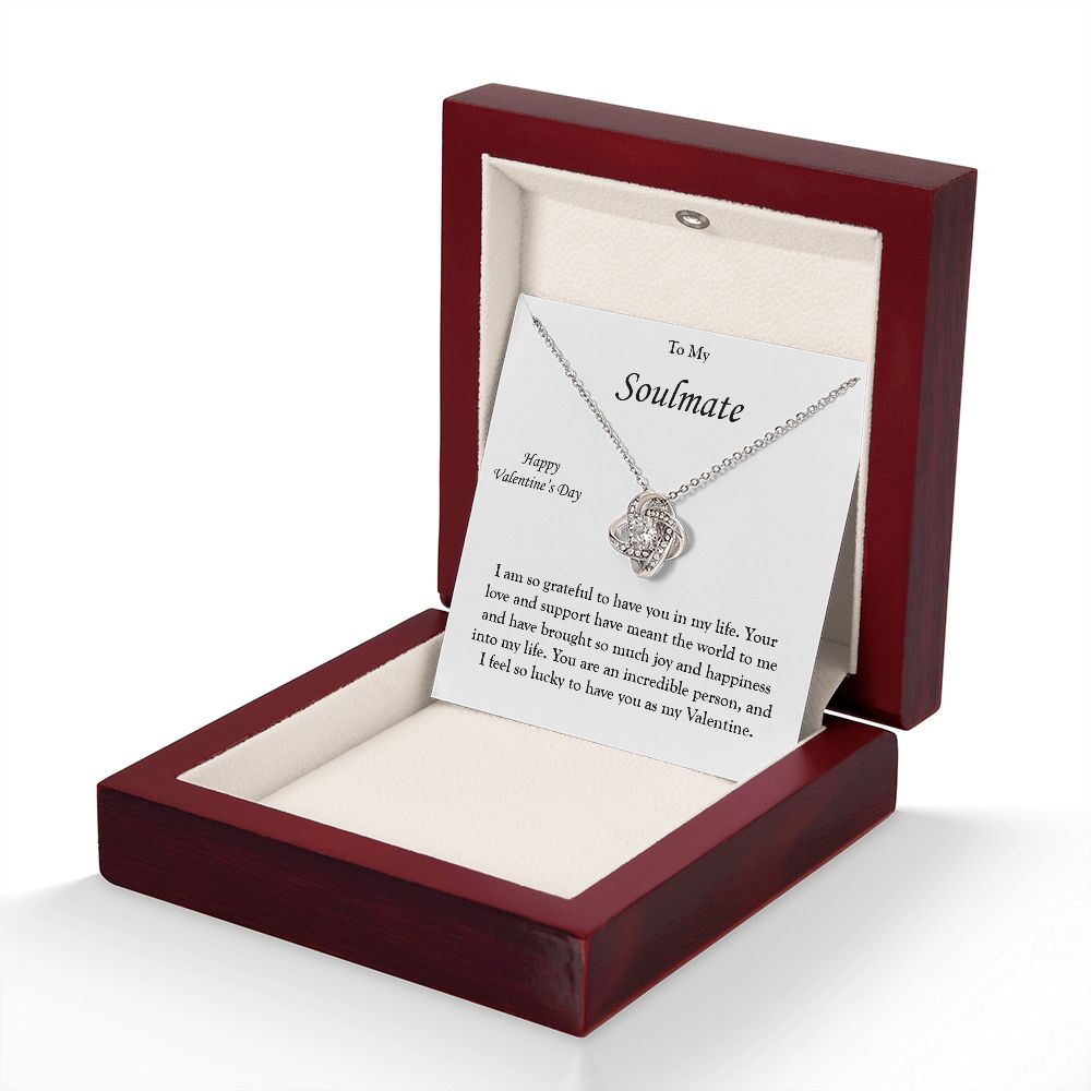 My Soulmate - My Valentine - Love Knot Necklace