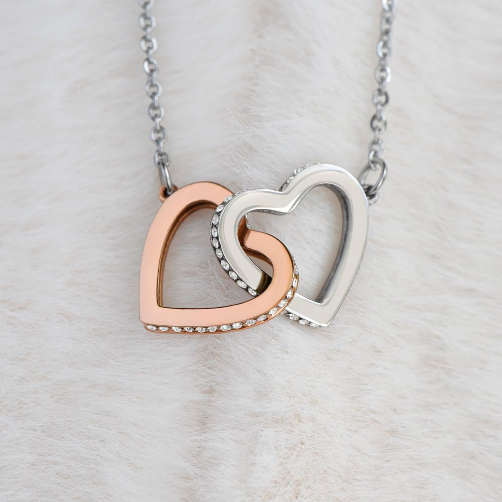 Interlocking Hearts Necklace - Gift For Daughter