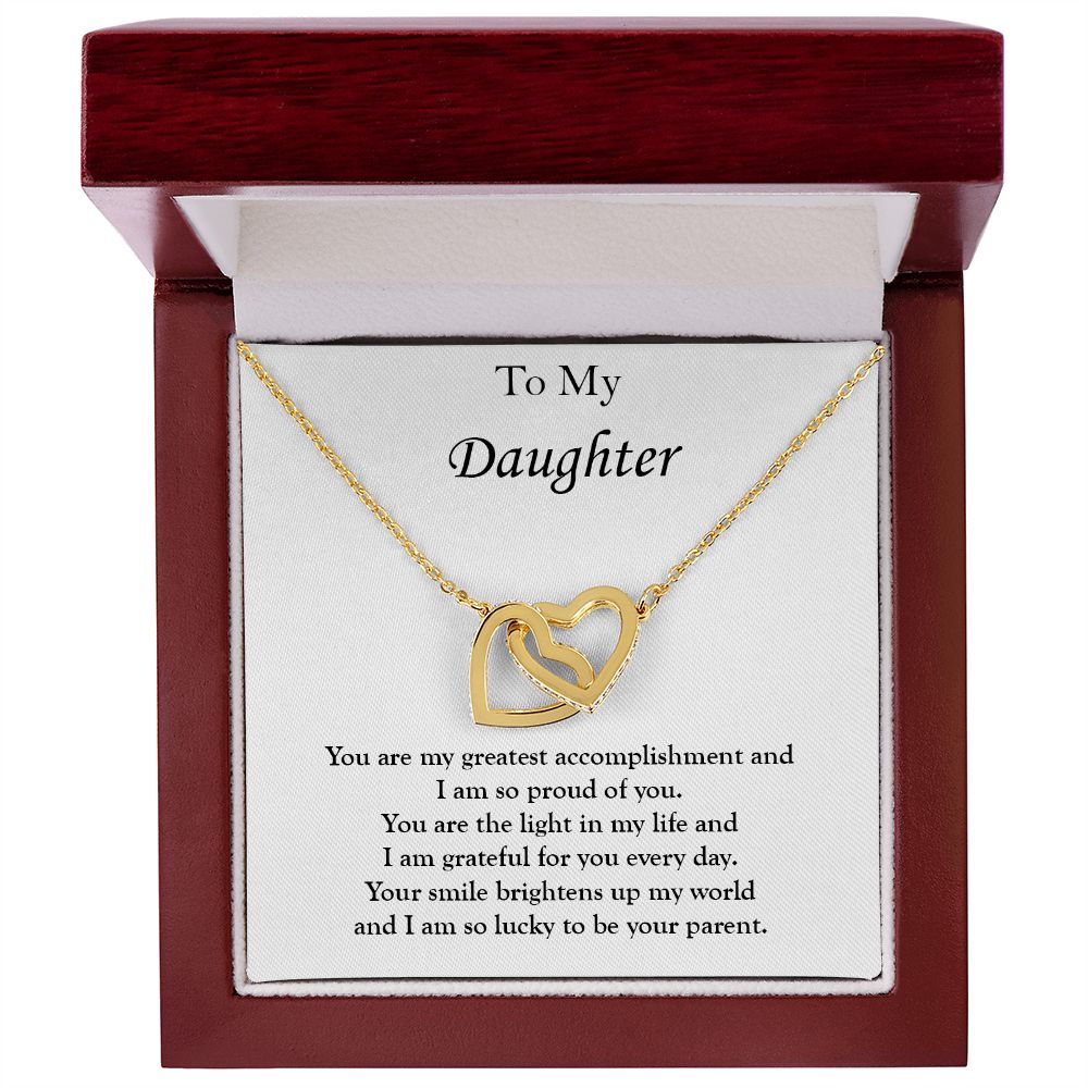 Interlocking Heart Necklace For My Daughter