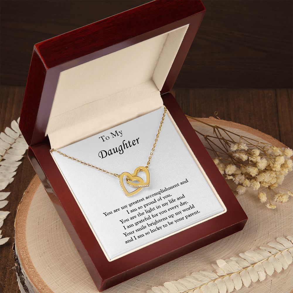 Interlocking Heart Necklace For My Daughter
