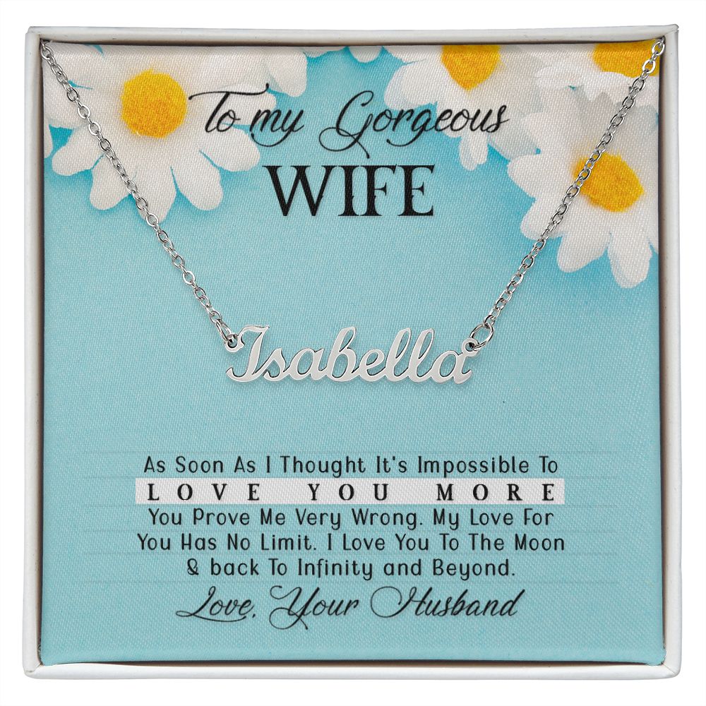 Custom Name Necklace - Perfect Gift For Wife