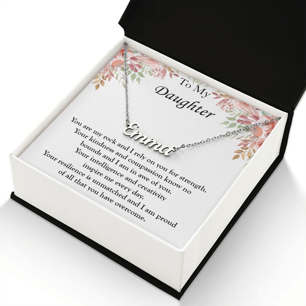 Gift for My Daughter - Custom Name Necklace