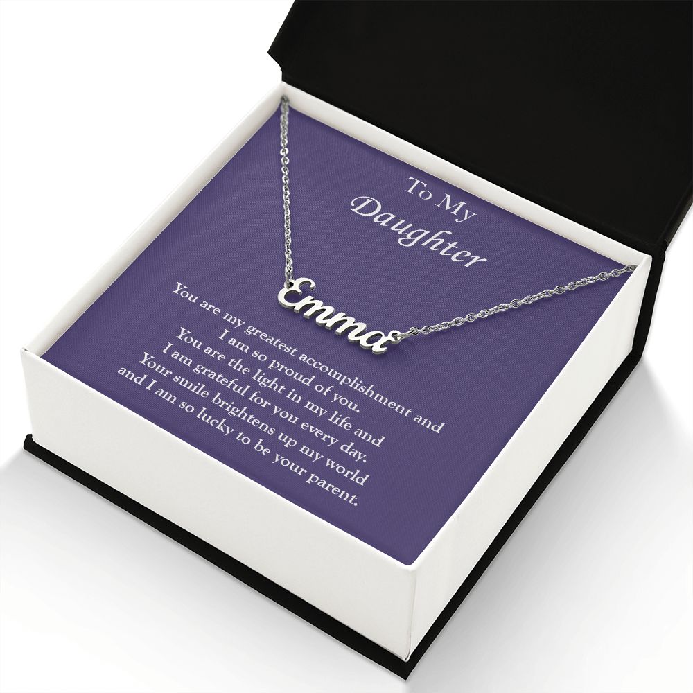 Gift for My Daughter - Custom Name Necklace