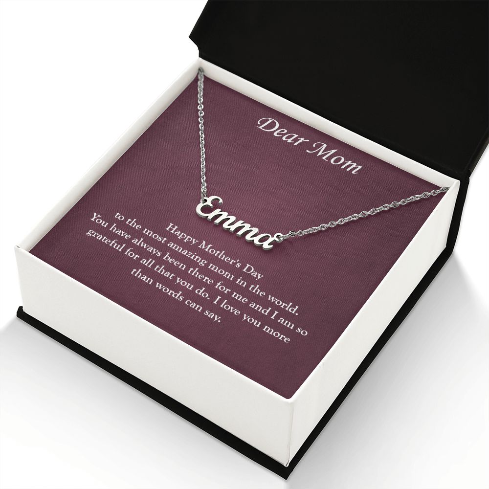 Personalized Touch of Love: Custom Name Necklace for Mother's Day