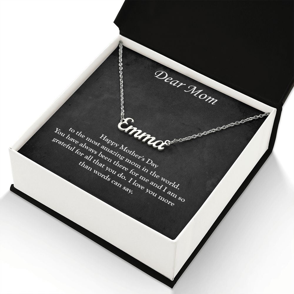 Personalized Love: Custom Name Necklace for Mother's Day