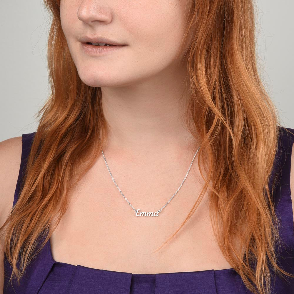 Gift for My Daughter - Custom Name Necklace