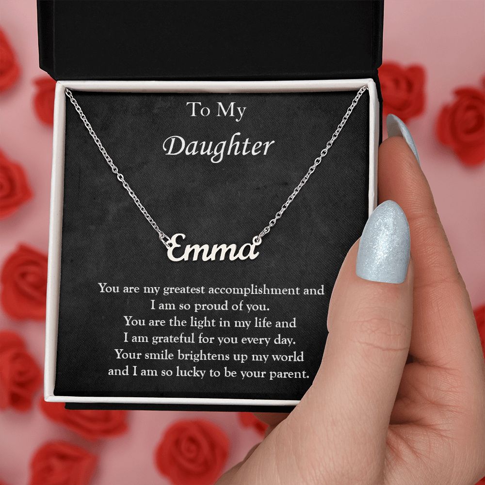 Custom Name Necklace for My Daughter