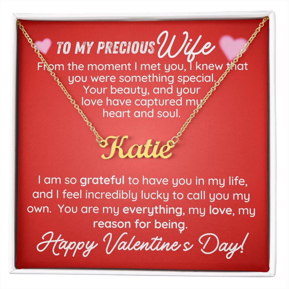 To My Precious Wife On Valentine's Day