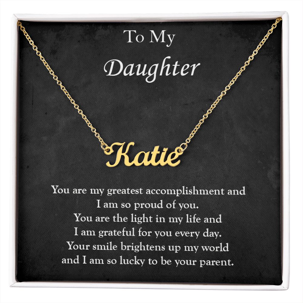 Custom Name Necklace for My Daughter