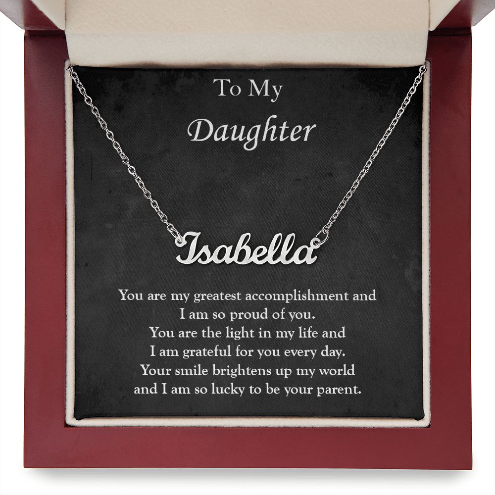Custom Name Necklace for My Daughter